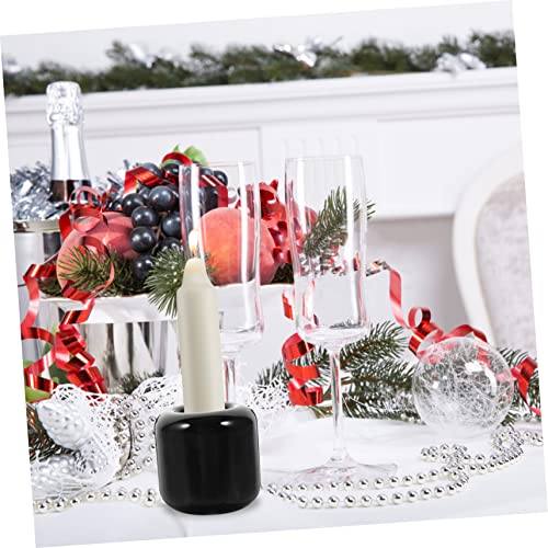 Wiccan Candle Holder 20 Pcs Ceramic Candle Holder Black Candle Holders Candle Sconces Ceramics The Bell Christmas Black Candlestick Holders #TOP2
