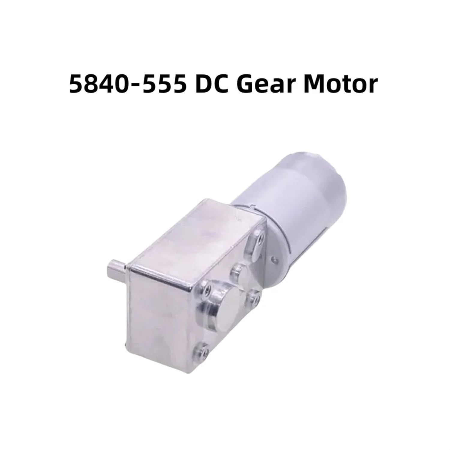12V24V 5840-555 DC Worm Gear Motor Self-Locking Smart Doors and Windows Electric Home Appliance DIY Model Toy(40rpm,24V)