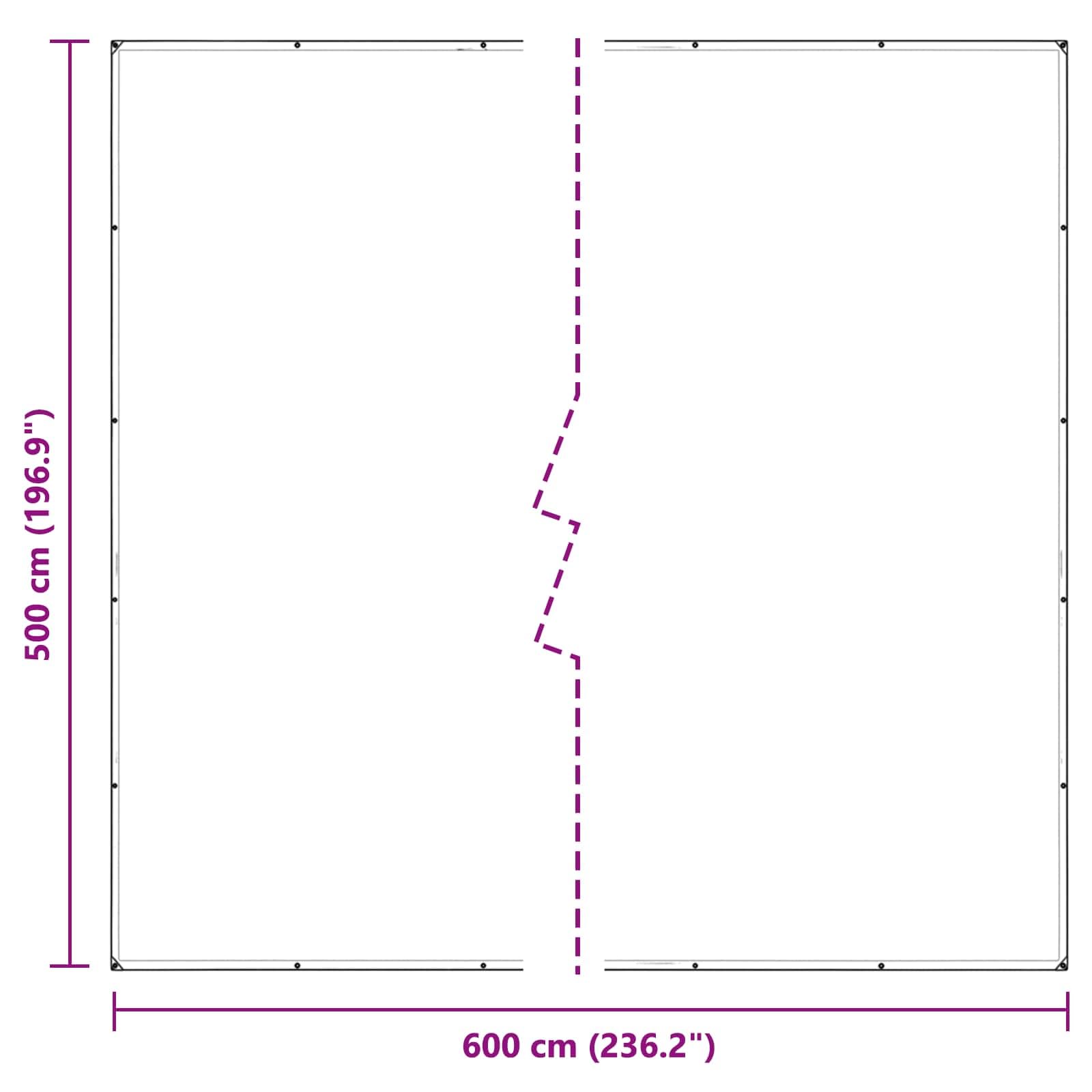 Pflanzenabdeckung Transparent 5 x 6 m PVC Plane mit Ösen, wasserabweisend, reißfest, vielseitig für Garten, Beetabdeckung, Unkrautschutz, Frostschutz, Mulch und Pflanzenpflege