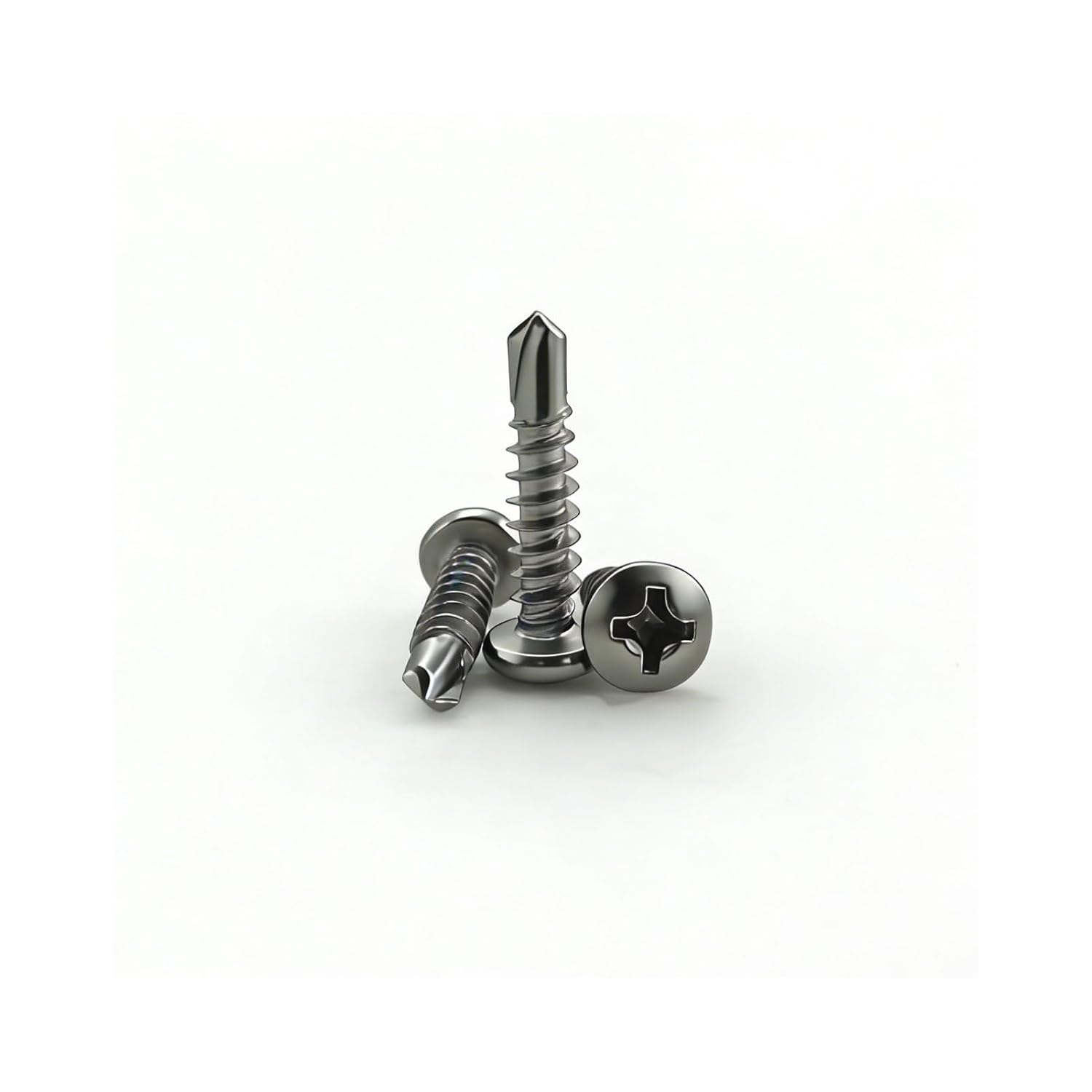 Tornillos autorroscantes acero inoxidable cabeza pan 120 piezas