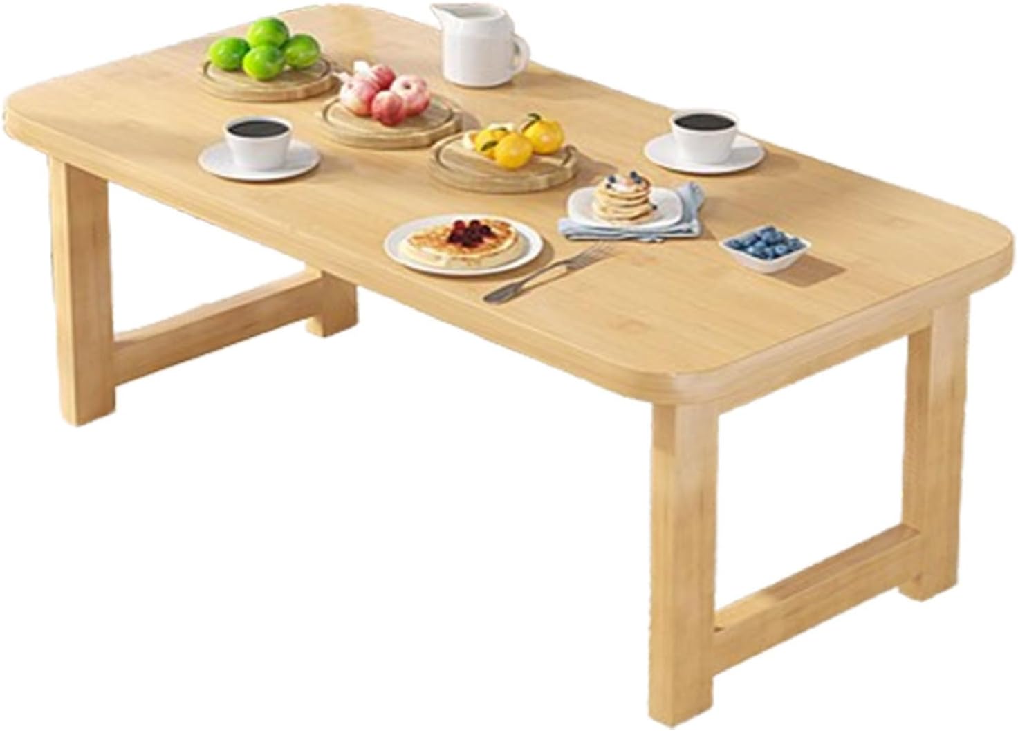 日本製折りたたみテーブル、竹製ローコーヒーテーブル、自宅やオフィス