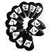 Golf Club Covers for Irons Set 12 Piece 3 4 5 6 7 8 9 Lw Pw Sw Aw for Both Left and Right Handed, Leather Iron Club Headcovers Color Black Blue Red Universal Fit Nike Titleist Callaway Ping (Black)