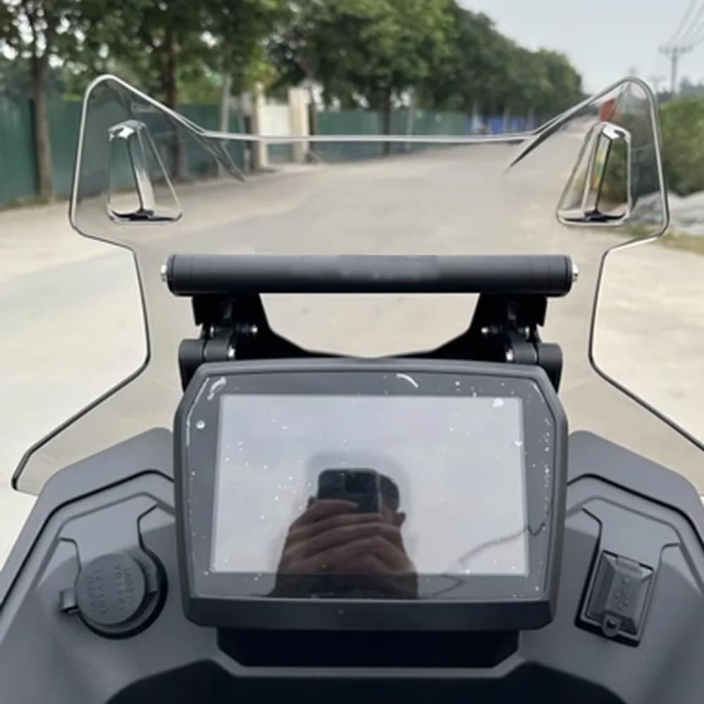 Soporte para teléfono con Barra Transversal de expansión para Motocicleta Soporte para Placa de navegación GPS Compatible con VOGE Valico 525DSX DS525X DS 525X 625DSX DS625X
