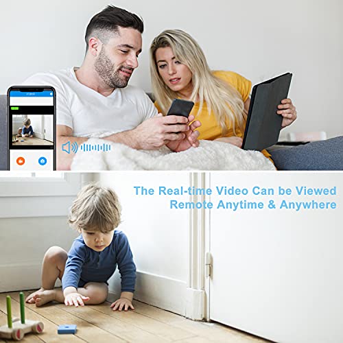 Hidden Camera Spy Camera Mini Wireless Camera with Audio 1080P WiFi Nanny Cams Video Recording, Night Vision, Motion Detection Security Surveillance Camera for Car(32G SD Card Included)
