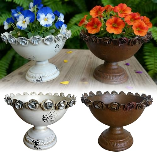 Pot de fleurs décoratif en fer pour sublimer votre balcon - 3