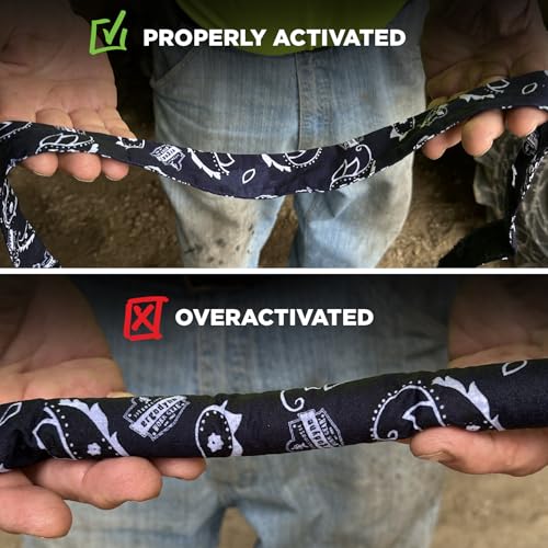 Image of Ergodyne Cooling Bandana, Navy Western, Evaporative Polymer Crystals for Cooling Relief, Quick and Secure Fit, Ergodyne Chill Its 6705