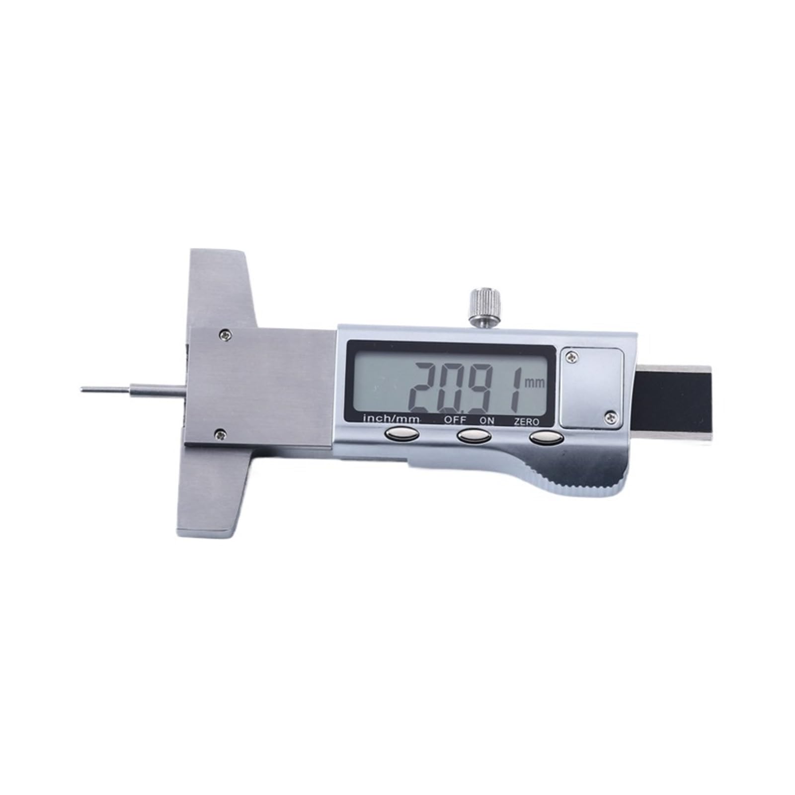 0.01mm Cyfrowy Miernik Głębokości Bieżnika 0-25mm LCD Opony Ze Stali Nierdzewnej Suwmiarka Linijka Metryczne/calowe Wymiana Pomiar Precyzyjny