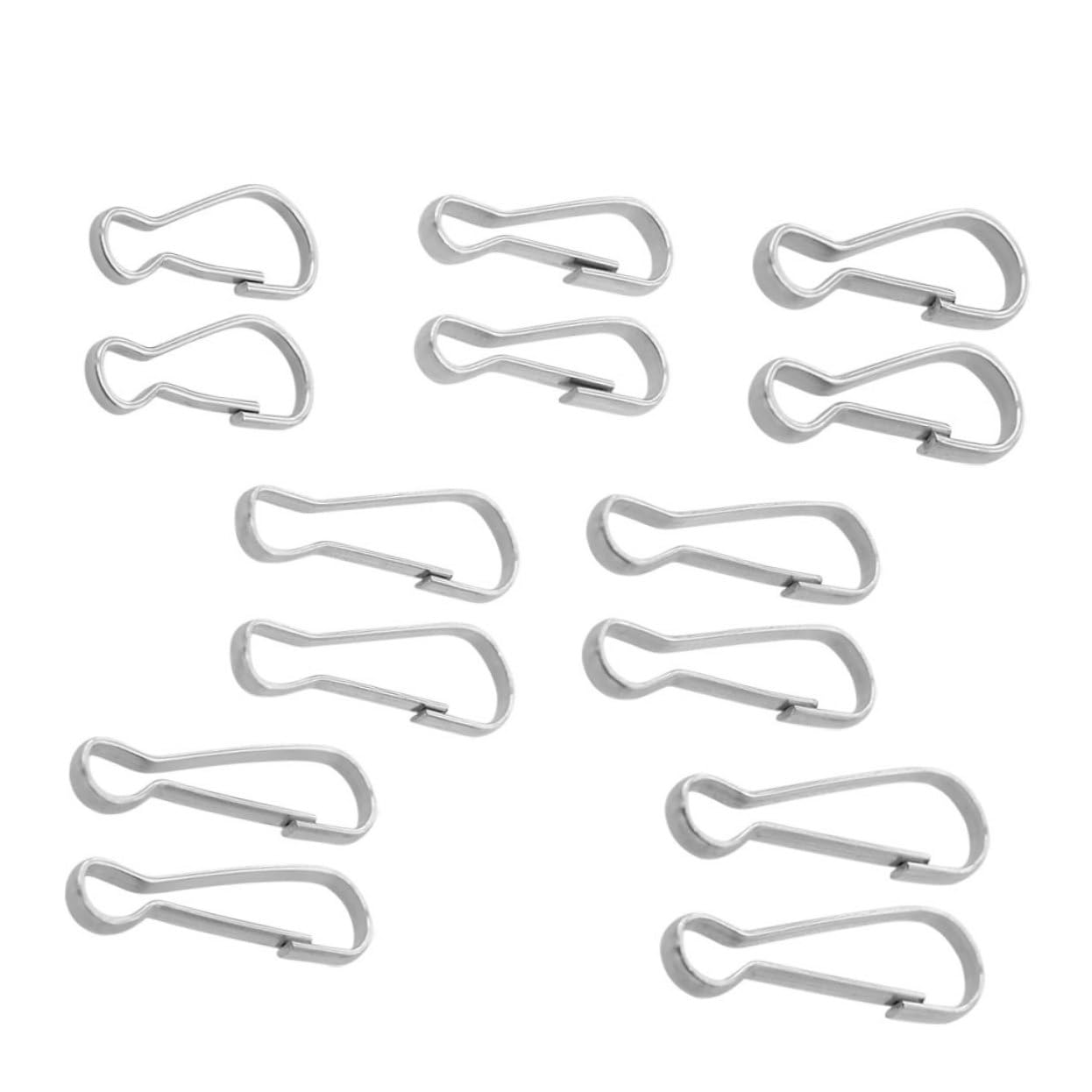 BCOATH Stainless Steel Carabiner Clip Hook 24mm Keychain Hooks Snap Spring for DIY