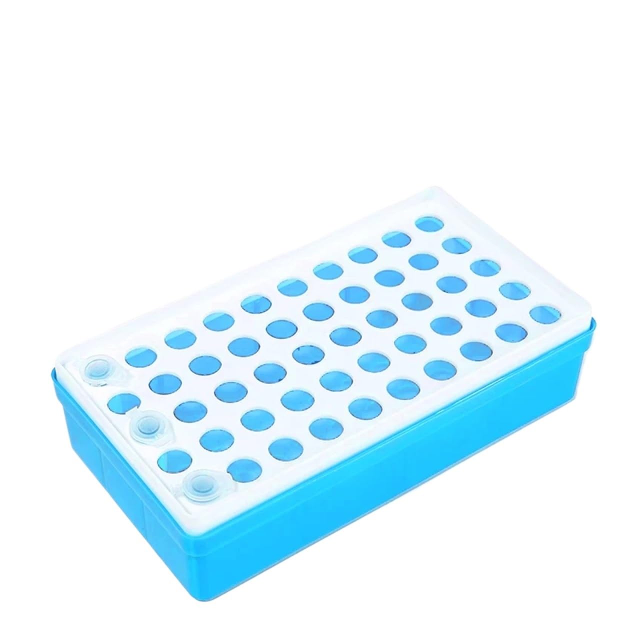 Acrylic Test Tube Rack, Centrifuge Tube Rack Blue Multiple Sizes PCR Lab Supplies(1.5ml 100holes)