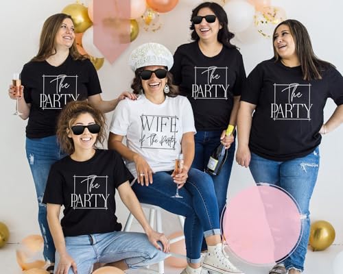 Bride Shirt for Women Wife of The Patry T-Shirt Bachelorette Party Tee Bridesmaid Tops4
