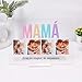 Imagen de Transparent Gift Lámpara Personalizada Mamá Con Fotos Multicolor y Frase para Día de la Madre