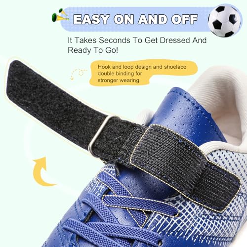 Image of Kids Soccer Cleats Boys Girls Athletic Outdoor Firm Ground Football Shoes | Youth Training Baseball Shoes for Little /Big Kid