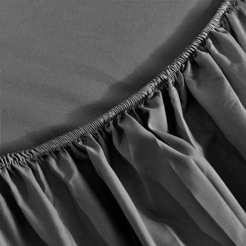 JÁCLER Twin 3 Piece Sheet Set- Microfiber Bedding - Bed Sheets - Extra Soft - Easy Fit - Breathable & Cooling Sheets - Comfy, Wrinkle, Fade - Stain Resistant– Gray