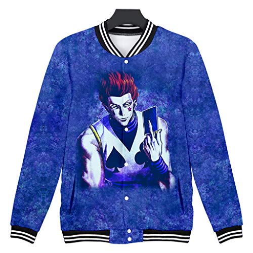 Novo moletom com capuz Hisoka Gon Killua Kurapika Cosplay Hunter x Hunter Anime, casaco masculino, H