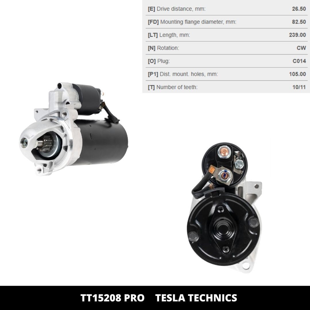 TESLA TECHNICS TT15208 PRO Démarreur 12V 2.0KW Mercedes – Qualité Premium Facile à Monter