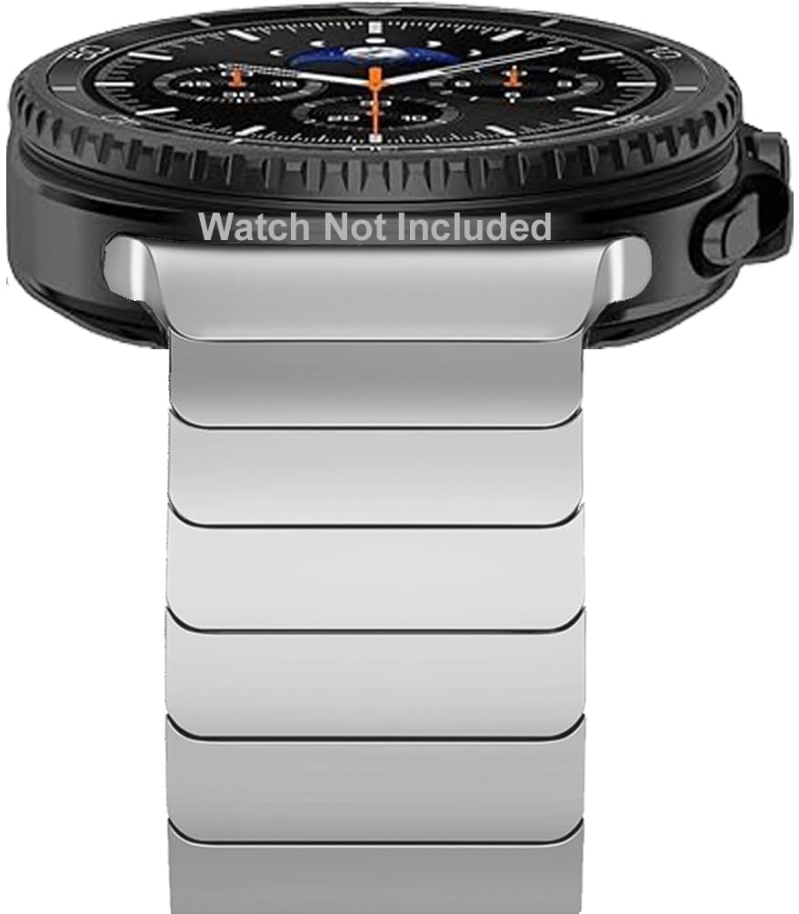 Zitel No Gap Metal Band Compatible With Samsung Galaxy Watch 8 (40/44mm), Watch 8 Classic (46mm) Stainless Steel Metal Link Bracelet-image-27