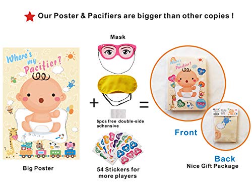Adjoy PIN GAME The Pacifier On The Baby Game - Baby Shower Party Favors And Game thumb #1