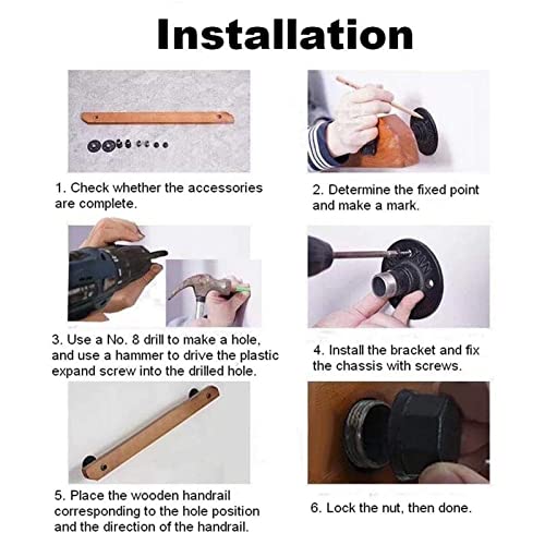 Main courante d'escalier rustique pour sécuriser le couloir et la maison - 6