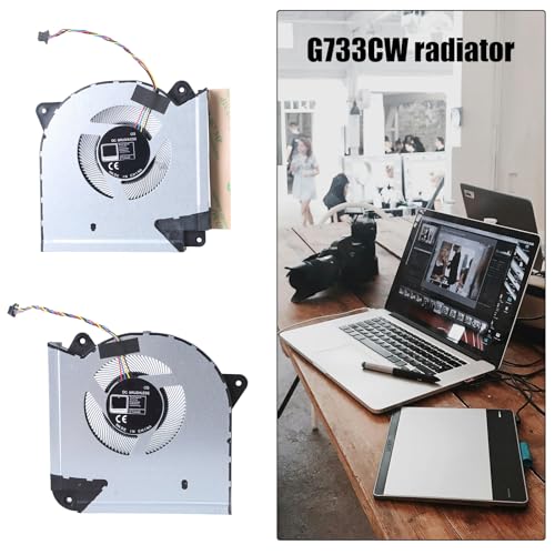 Ventilateur PC portable CPU GPU 9x9cm pour Asus ROG G733CW - 2