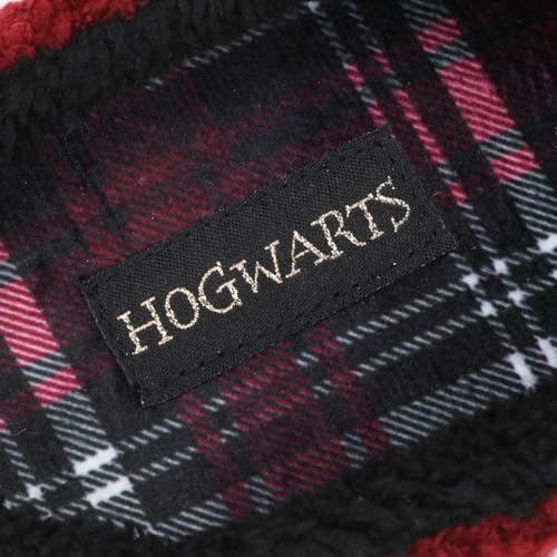 Bioworld Harry Potter Hogwarts Crest Adult Red Scuff Slippers3
