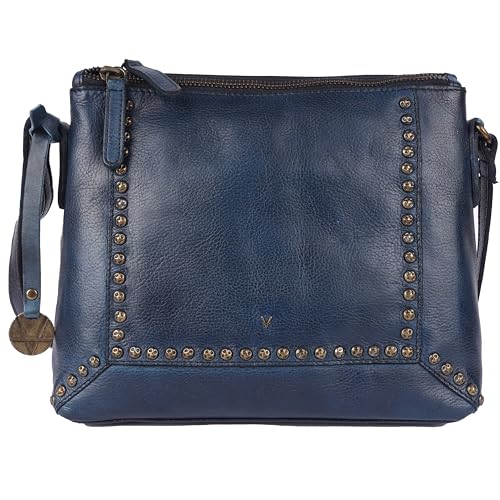 Image of Genuine Italian Leather Boho Studded Crossbody Sling Bag - Stylish, Durable, & Perfect for Everyday Use for women