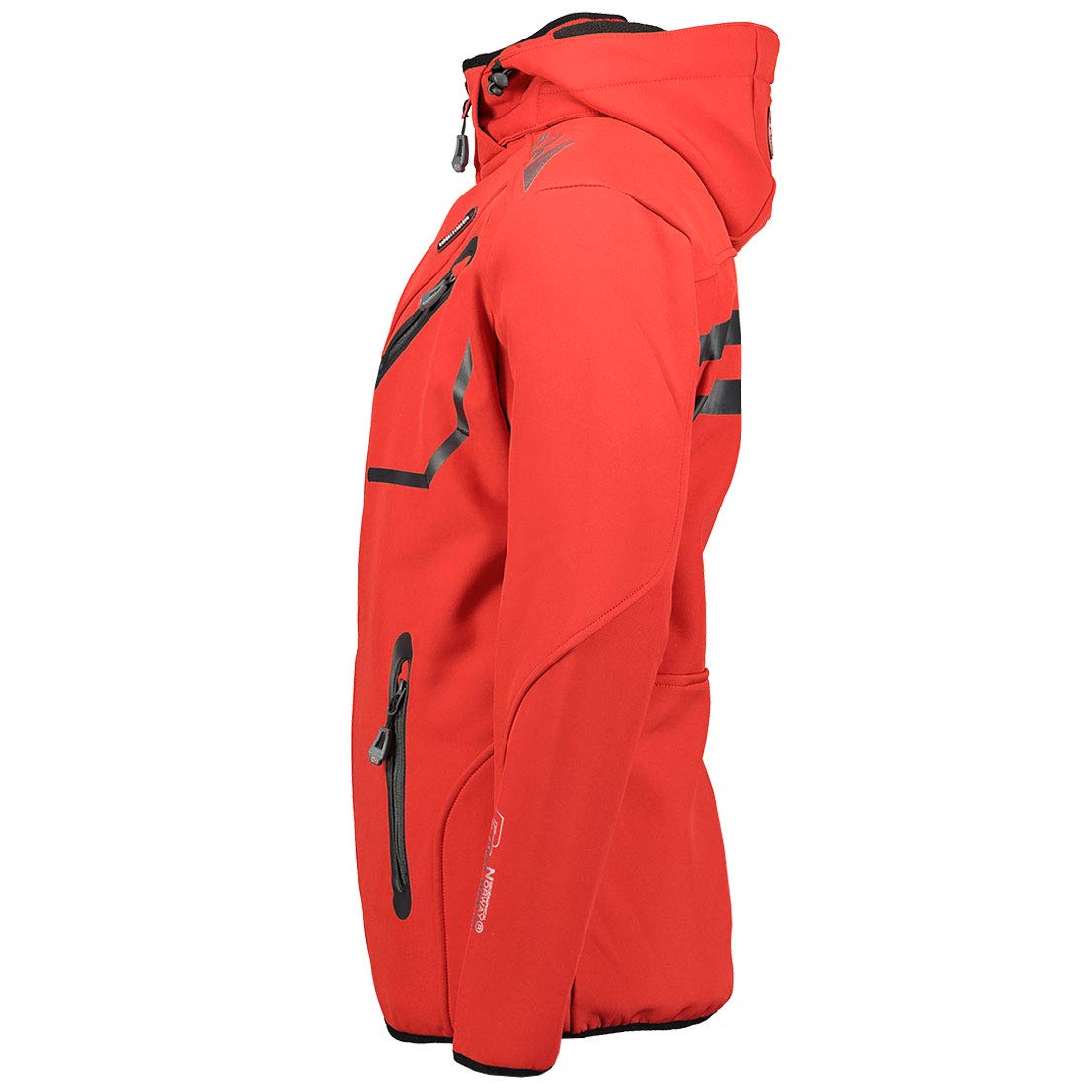 Geographical Norway Royaute Men - Kapuzen-Softshelljacke Mann Wasserdicht - Outdoor Mantel Tactical Windbreaker Widerstandsfähig - Wandern Ski Herbst Winter Frühling