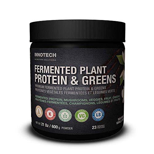 Innotech Nutrition Solutions Fermented Plant Protein & Greens Vanilla, Lightly Sweetened - 600 g