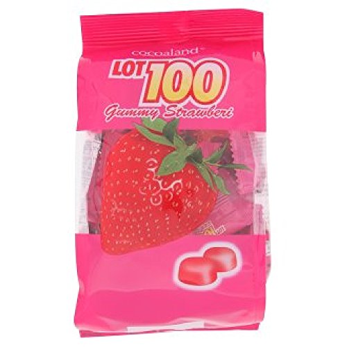 Cocoaland Lot 100 Gummy 150g (Strawberry, 1 Pack) miniatura 1