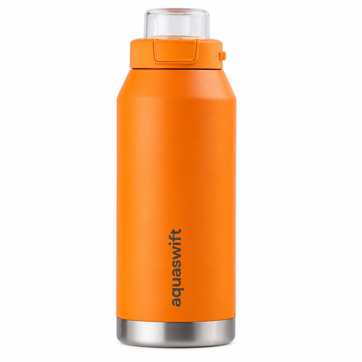 aquaswift Speed 32oz Insulated Sports Water Bottle – Stainless Steel, Leak-Proof, Sweat-Free Design, Keeps Drinks Cold for 24 Hrs – Perfect for Gym, Hiking & Outdoors, Orange