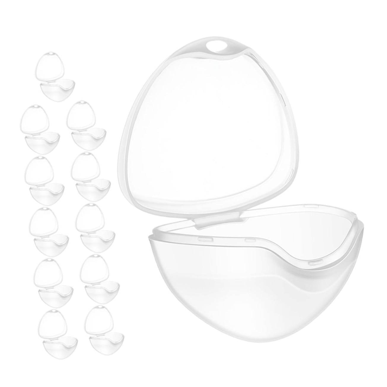 CIMAXIC 12-Piece Baby Pacifier Holder Case Portable Organizer Box Newborn Pacifier Storage Baby Accessory Multi-use Travel-Friendly