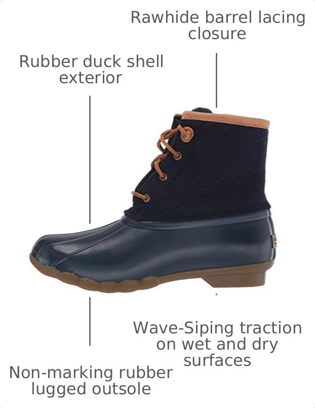 Image of Sperry womens Saltwater Emboss WoolBoots