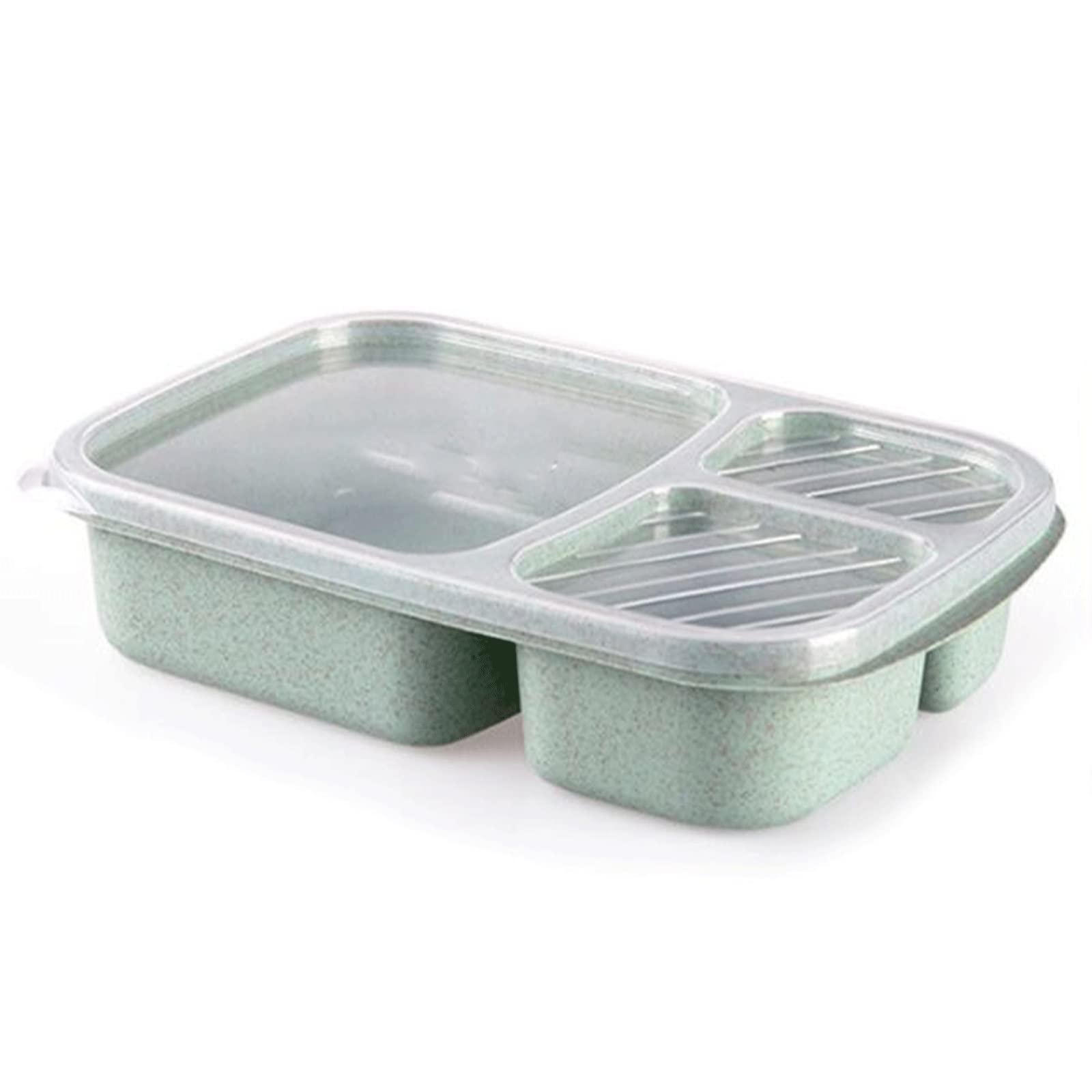 Scatola di Cibo, Bento Boxes Lunch Box Lunch Box 4 scatole Contenitore for Alimenti microonde Ufficio Lavoratore Scatola for Alimenti Scatola for Frutta(Green)