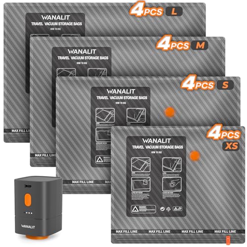 Vacuum-Bags-for-Travel-with-Wireless-Pump-for-Carry-on-Luggage-or-Suitcase Vacuum Bags for Travel with Wireless Pump for Carry on Luggage or Suitcase - Image 1