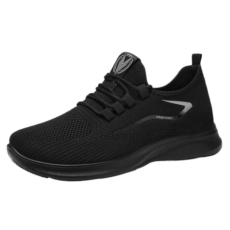 Men's Casual Dress Oxfords Shoes Breathable Knit Mesh Sneakers Lightweight Comfortable Walking Shoes Fitness Tennis Footwear