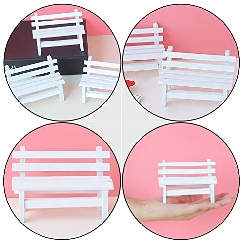 Cabilock 6Pcs Mini Parco Panchine in Miniatura