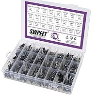 Swpeet – Swpeet 240Pcs 24 Arten verschiedene elektrolytische Kondensa