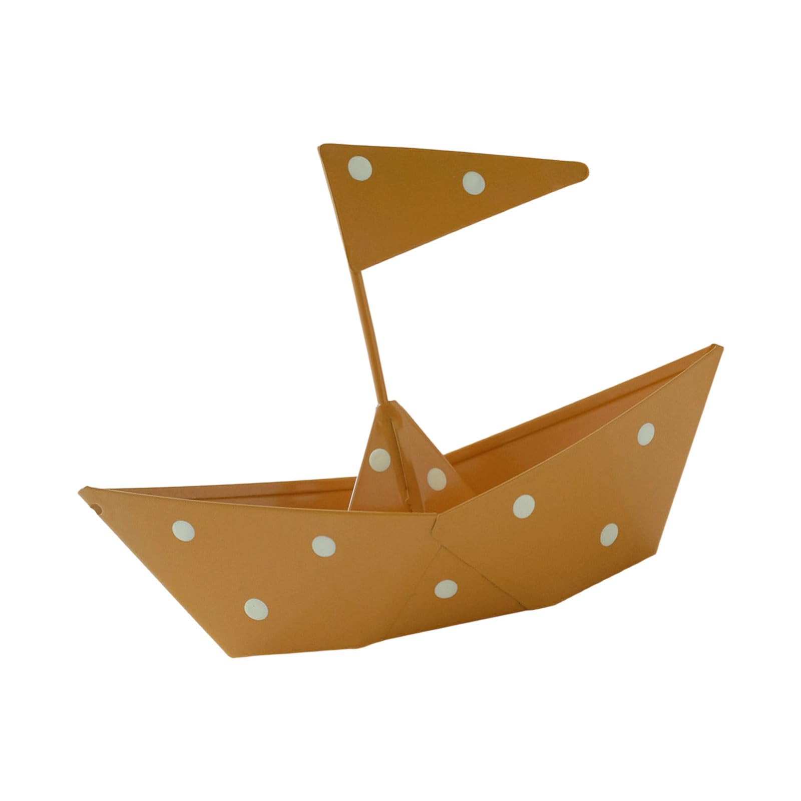 alloneslife Sailboats Figurines Iron Metal Boat Statues Sculpture Ornament Desktop Decorations Collectibles Nauticals Home Decors Metal Sailboats Figurine