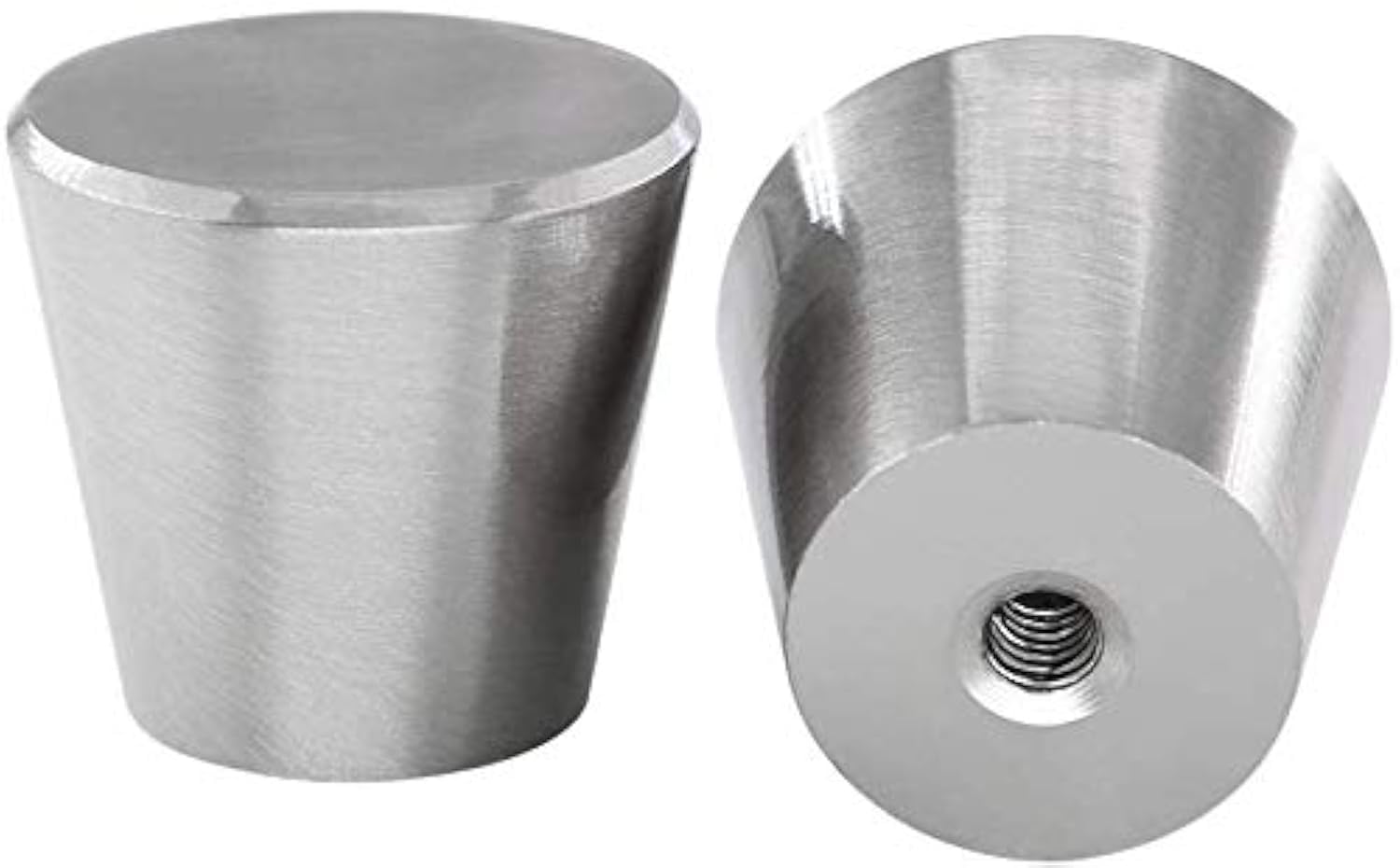 Lontan Brushed Nickel 20 Pack Cabinet Knobs Cylinder-Shaped Kitchen Knobs For Dresser Drawers Aluminum Alloy Cupboard Knobs