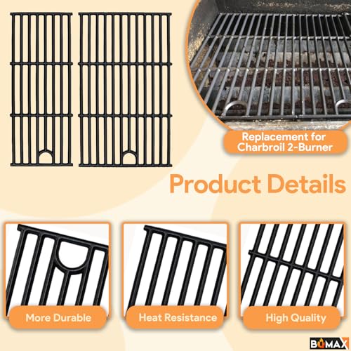 BQMAX 17 Inch Grill Grate for Charbroil Performance 2 Burner 463660421 463655621 463630422 463630021 G426-0005-W1 G426-0004-W1, Cooking Grate for Charbroil Grill Replacement Parts 2 Burner by BQMAX - Used condition - Image 4
