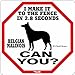 Belgian Malinois 2.8 Seconds Sign