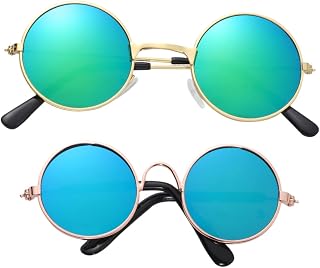 POPETPOP 2 Piezas de Gafas de Plástico para Muñecas de Mascotas Mini Accesorios Decorativos Gafas de Moda Color Verde Tamaño Ml para Disfrazarse