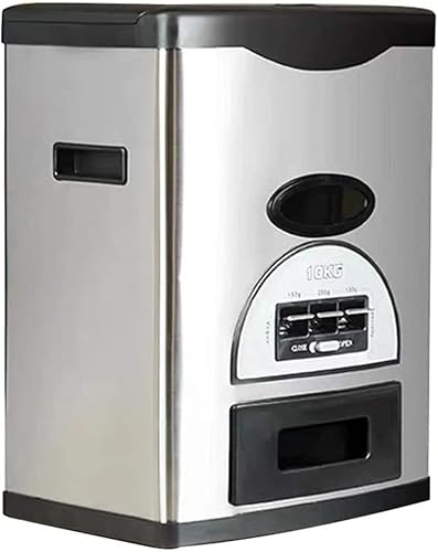 Miniatura 10 de Tanque de arroz, almacenamiento de arroz, contenedor de almacenamiento de arroz de acero inoxidable, 2533455566 libras, gabinete de arroz de grano