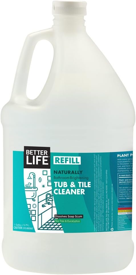 Better Life Natural Tub and Tile Cleaner, Tea Tree and Eucalyptus, 32 Fl Oz (Pack of 2): Health & Personal Care