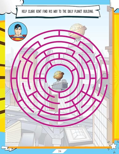 Superman Activity and Colouring Book for Kids | Fun Puzzles, Mazes, Stickers & Educational Activities | Superhero Adventure Colouring Pages for Boys & Girls Ages 2-8