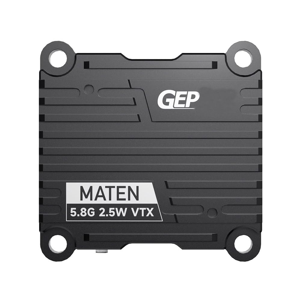 MATEN 5.8G 2.5W VTX 72CH Trasmettitore Video FPV con Microfono Integrato Trasmettitore FPV Regolabile per Drone da Gara FPV A Lunga Distanza