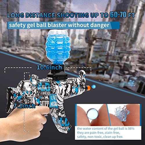 Splatter Blaster, Electric Gel Ball Blaster With 30000 Water Ammo, Mp5 Gel Ball Blaster For Kids, Blue #TOP3