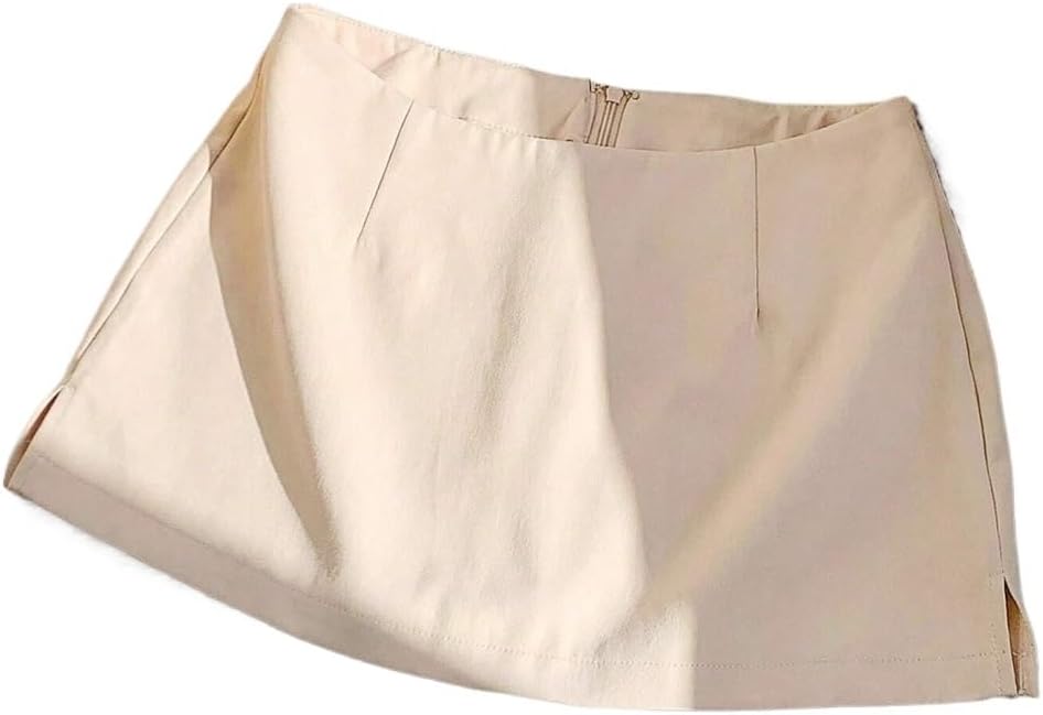 Women's Low-Rise Mini Skort Skirts with Slit Casual Daily Wear for Occasion