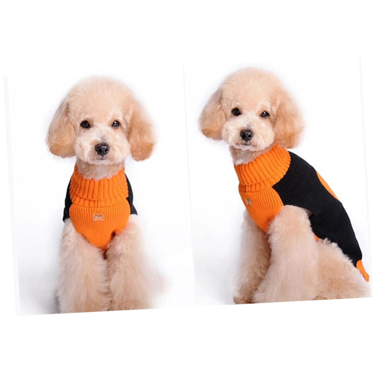 Kisangel 3 Pièces Pull pour Chien Citrouille pour Animaux de Compagnie vêtements d'halloween décor d'halloween déguisements Chandails décoration Pull-Over Robes Marrant décorer