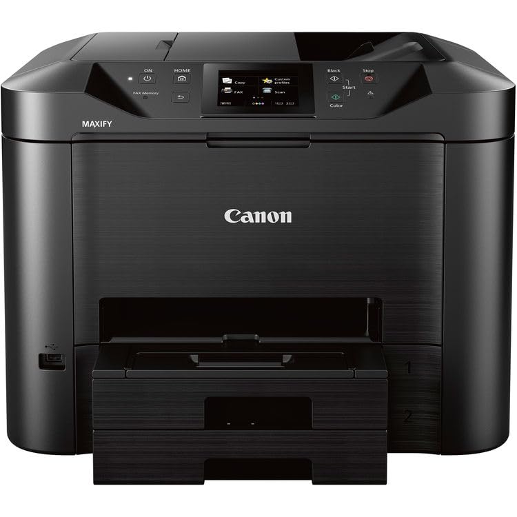 Image of Canon MAXIFY MB5420 Small Office All-in-One Inkjet Printer for Business Documents, Schoolwork, Daily Printing and Easy Setup (0971C002) + Printer Cable + Cleaning Kit + More (8pc Bundle)