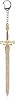 SONGCHANGJEWELRY Elden Ring Sword of Night and Flame Keychain - Knight's Action Figures Toys Props - Collection Party Supplies Desk Key Decoration Gifts, Grey, Large